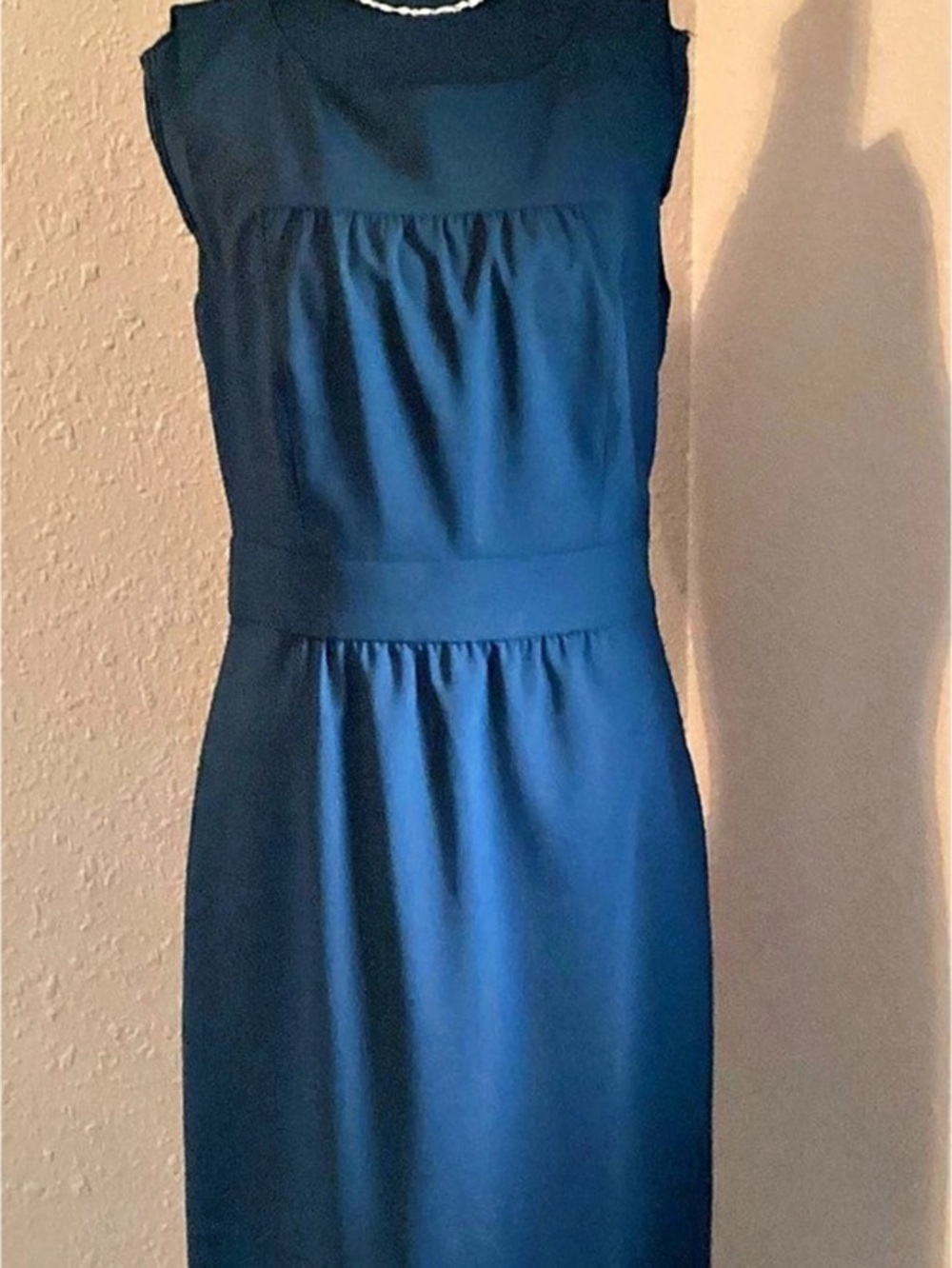 NWT J.Crew Black Italian Stretch Wool Midi Dress Size 4